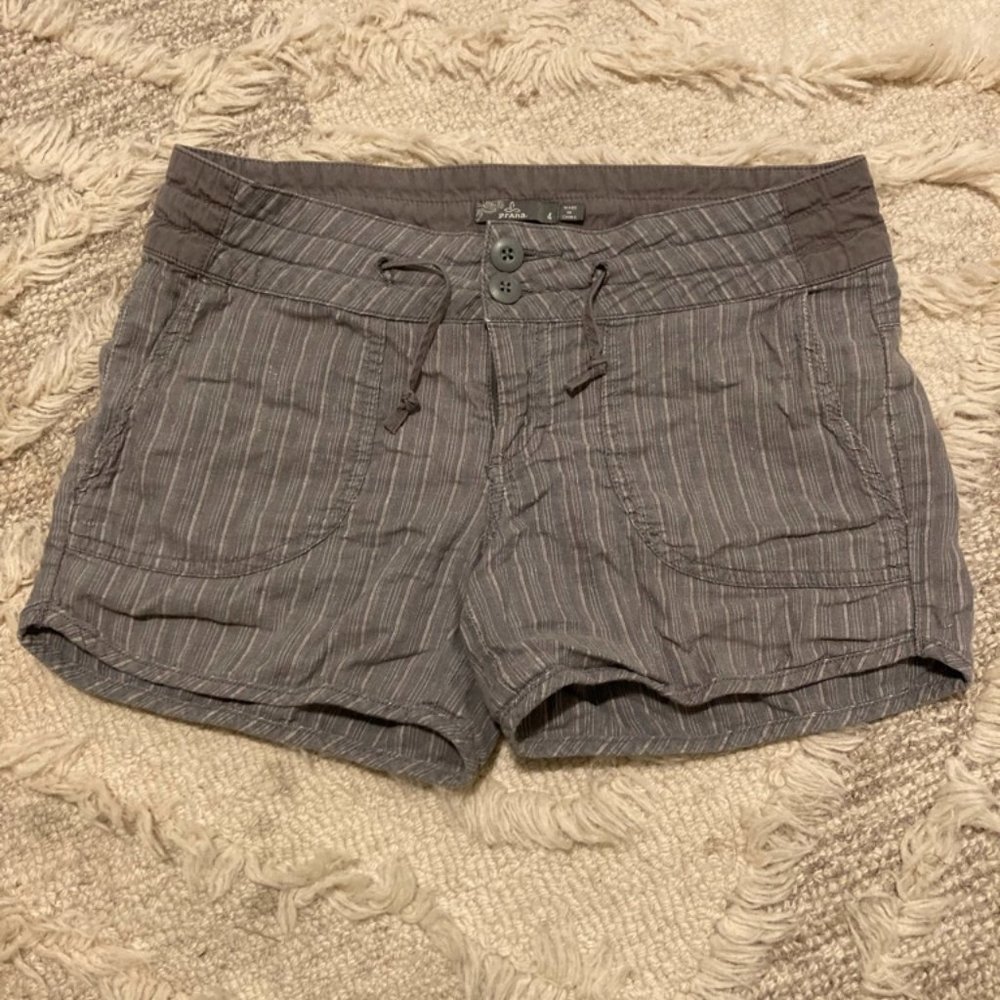 Size 4 prAna Vinia Striped Casual Drawstring shorts